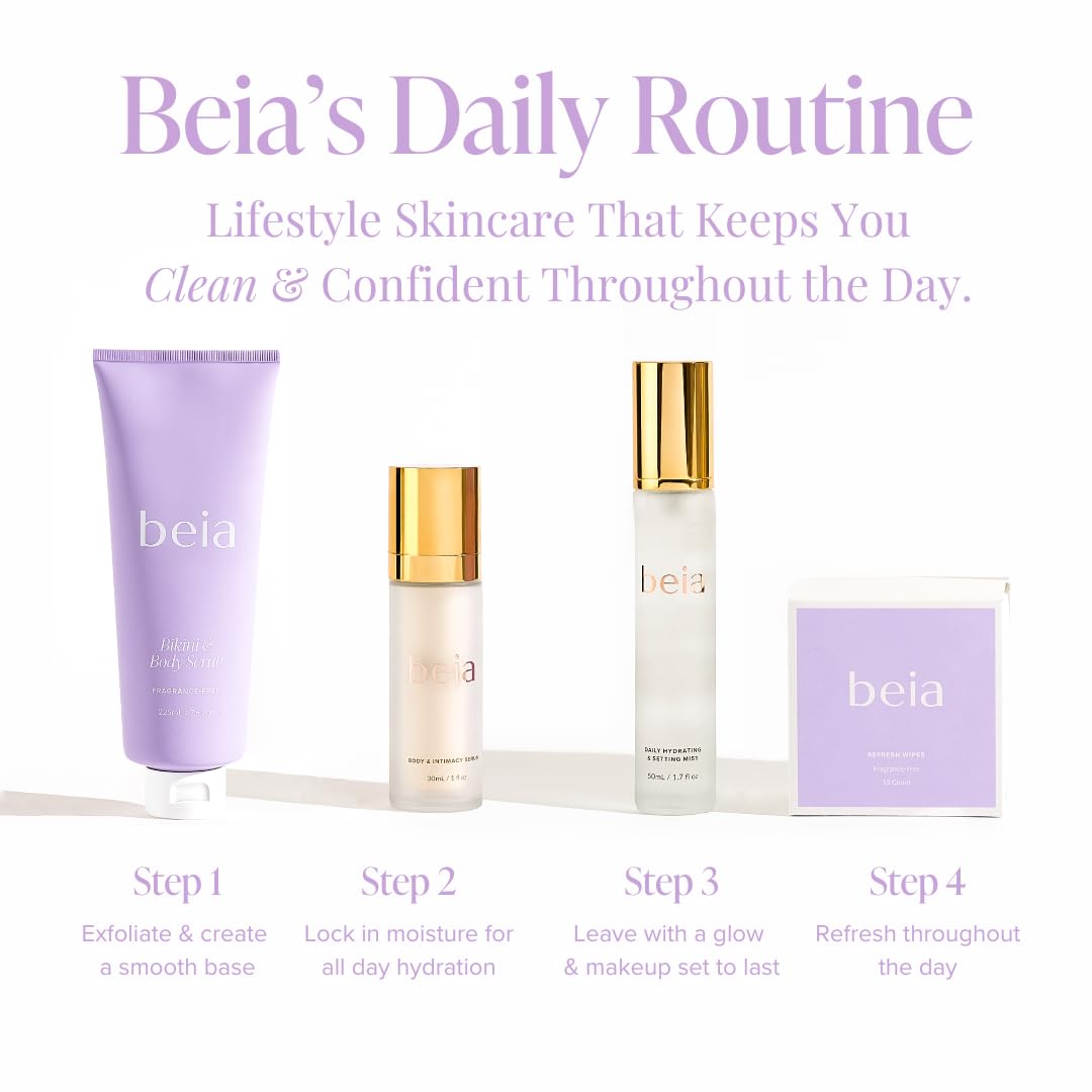 Beia fragrance-free wipes are suitable for sensitive skin and daily use.