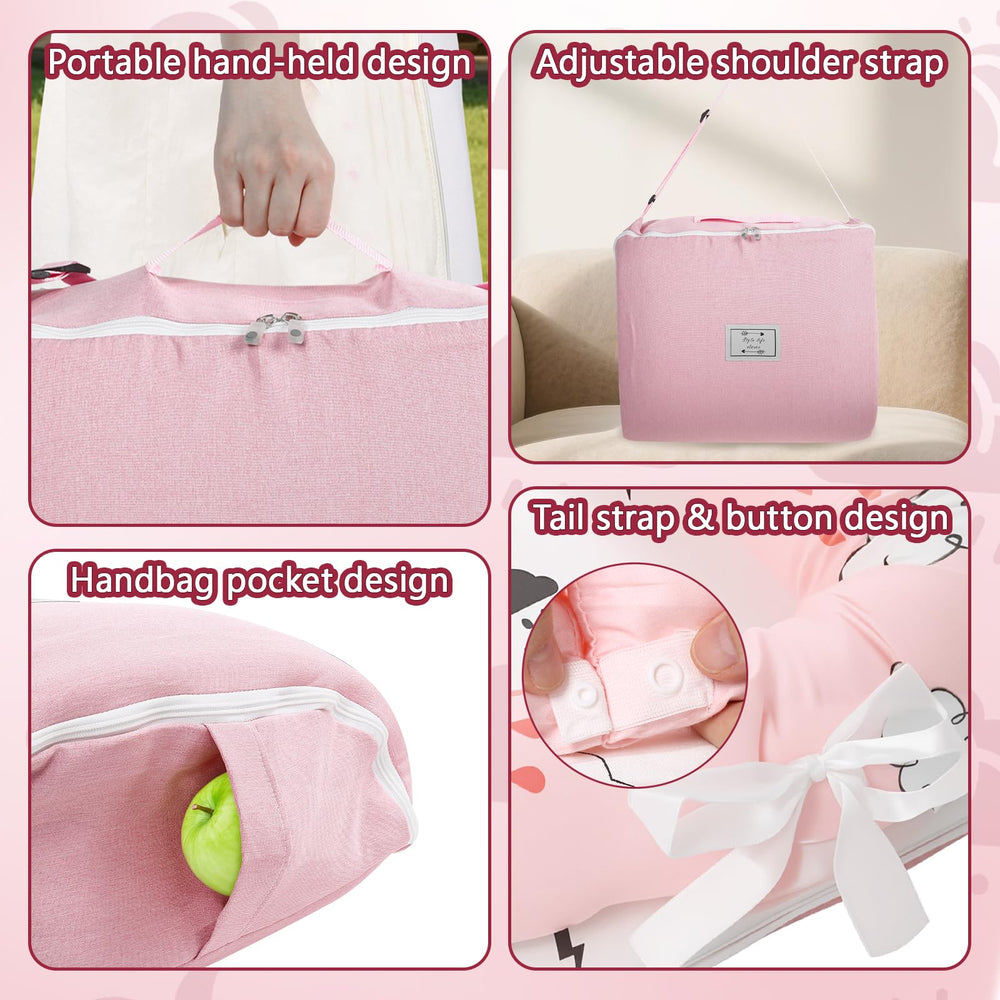 Beiara baby lounger cover zips off for easy machine washing