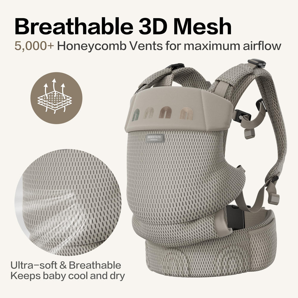 BEIESTATE Rainbow Carrier supports newborn to toddler up to 33 lbs