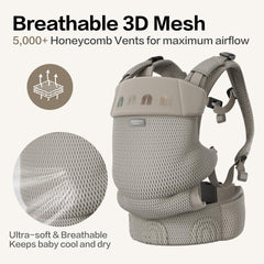 BEIESTATE Rainbow Carrier supports newborn to toddler up to 33 lbs