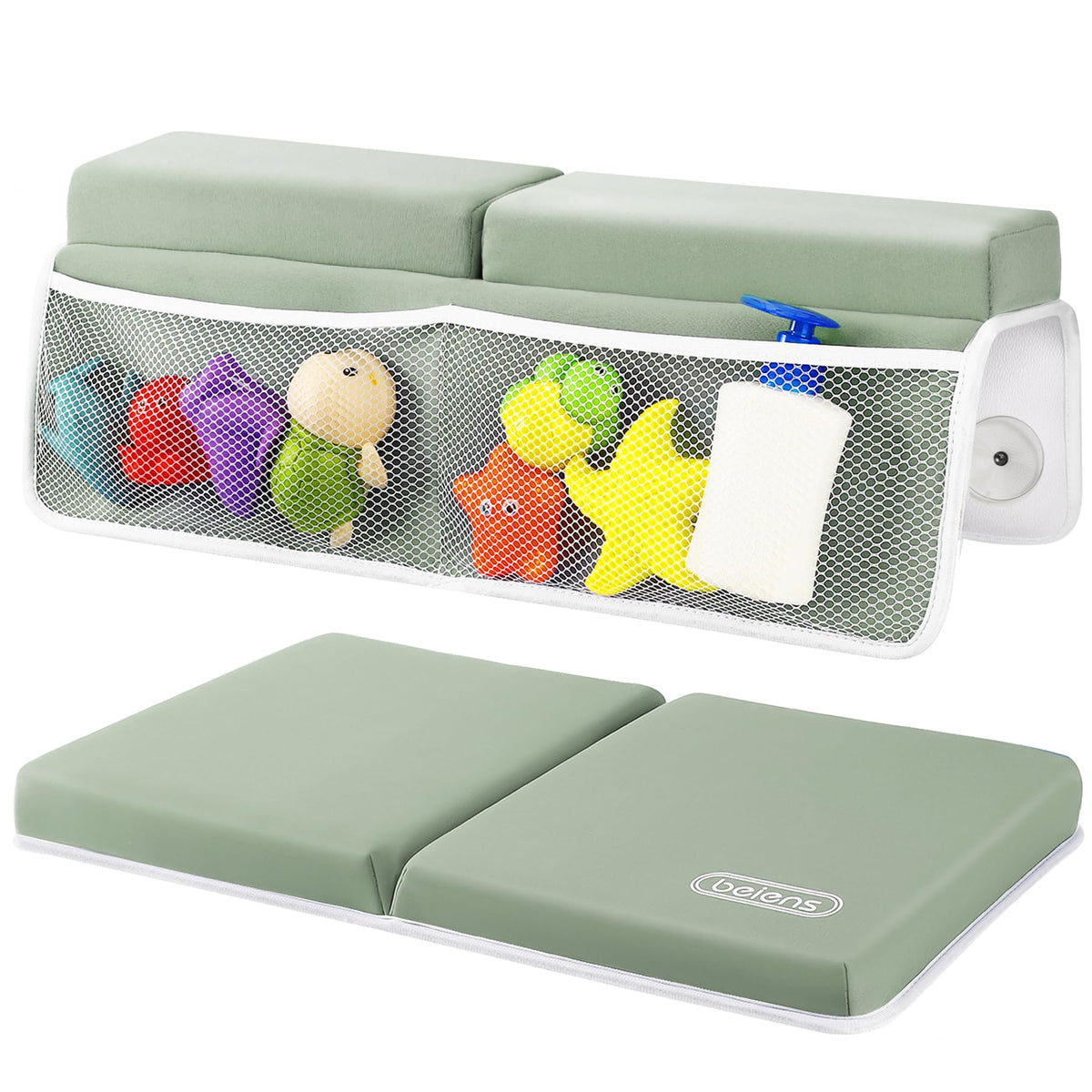Beiens bath kneeler and elbow rest pad set assembled for comfortable bath time.