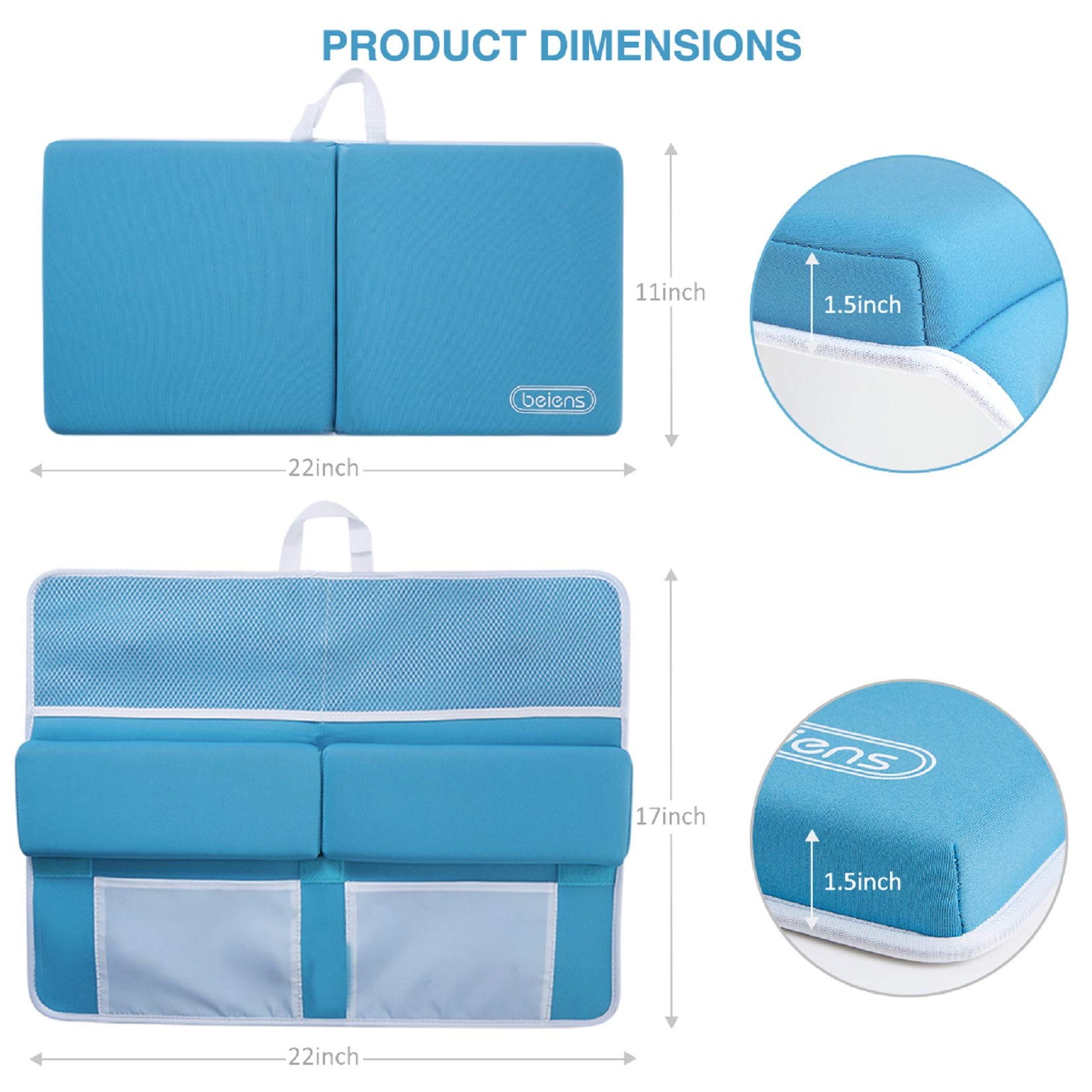 beiens bath kneeler foldable design for easy storage and quick drying