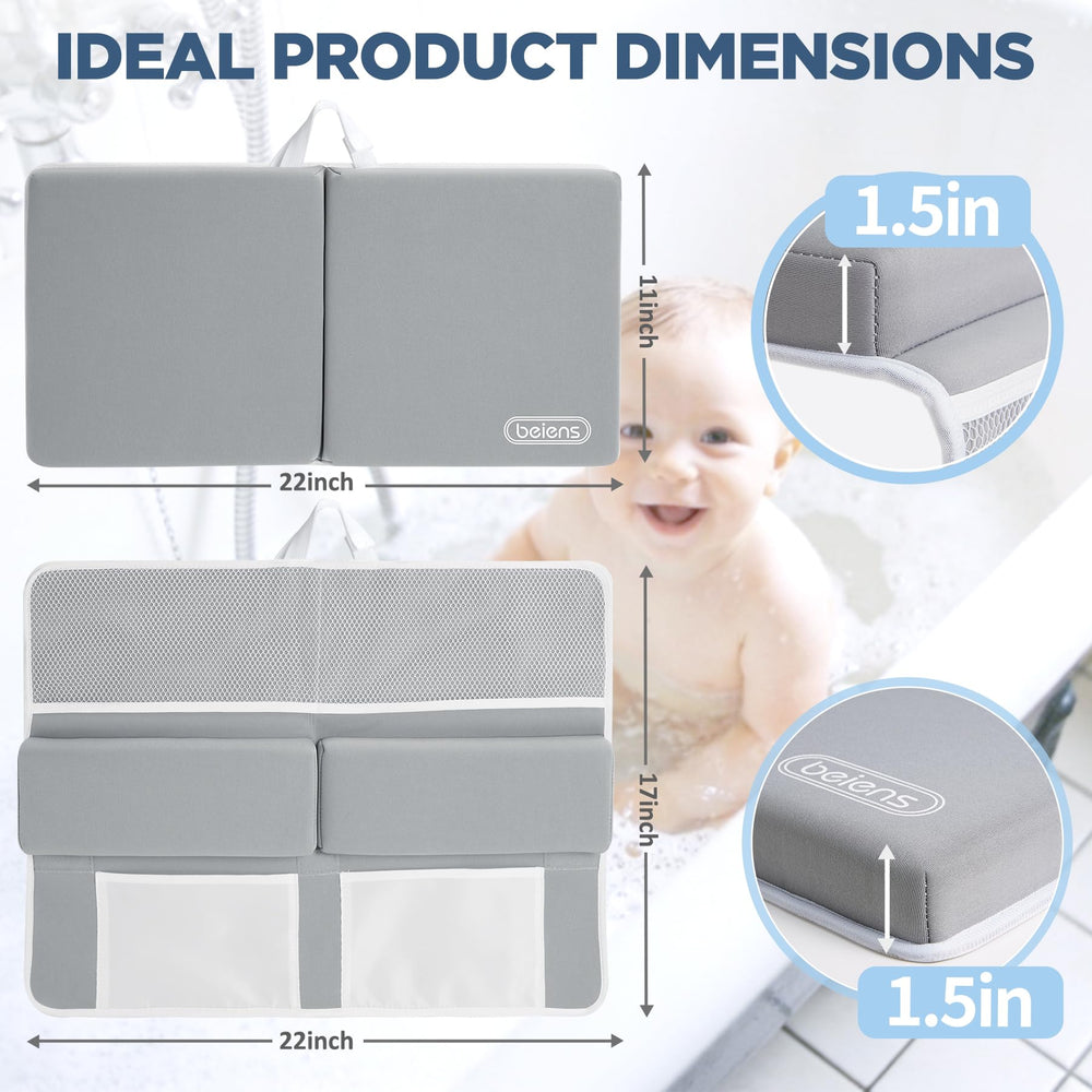 Beiens bath kneeler with ribbon hooks ready for drying after bath