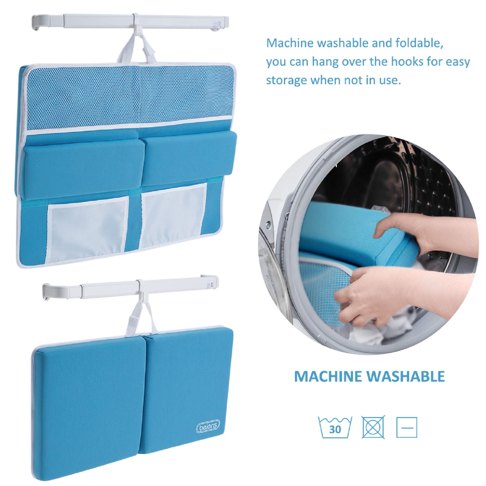 beiens bath kneeler pockets store toys and bath products within reach