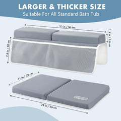 beiens six suction cups keep the pad firmly in place during baths