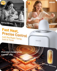 Beikuer 98°F temperature preservation supports gentle milk warming.