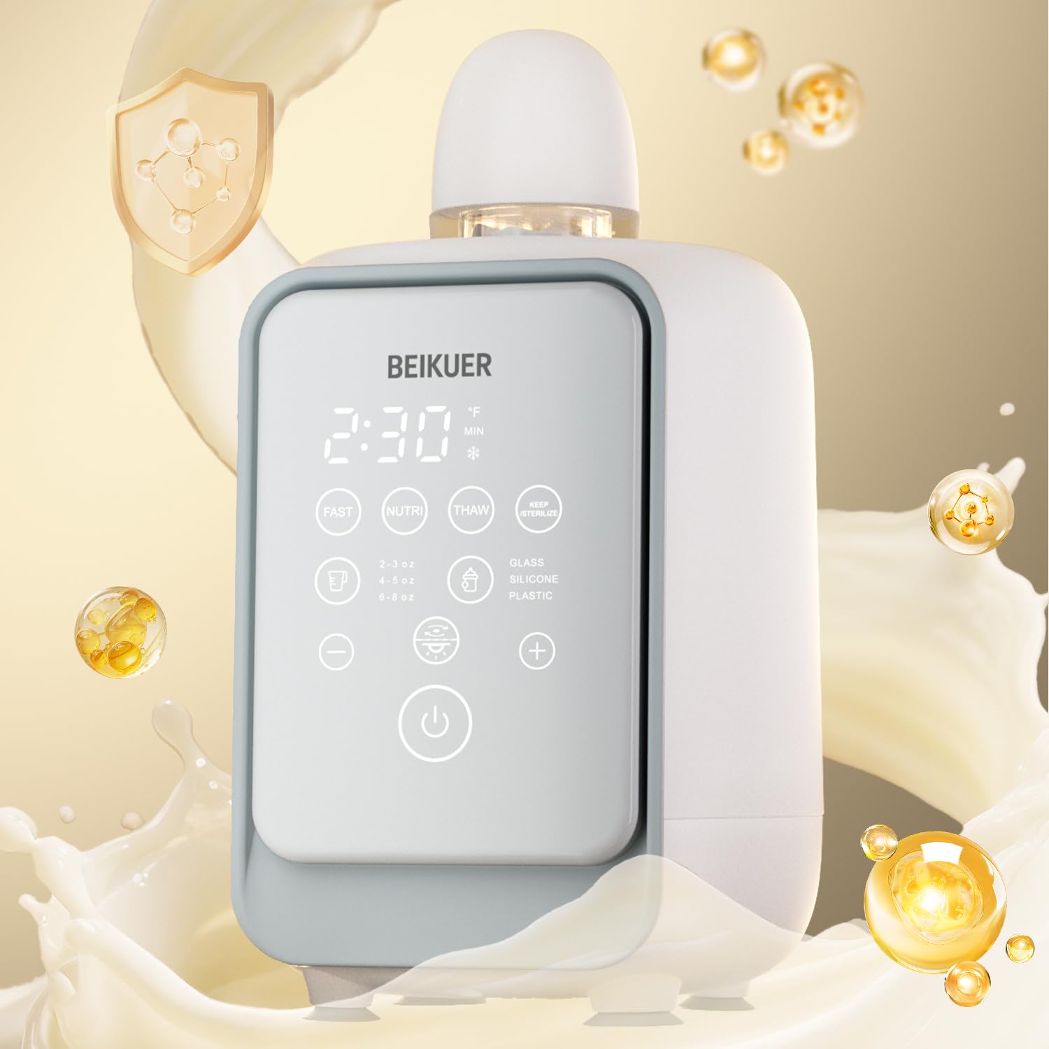 Beikuer AI 3.0 temperature control delivers precise heating.