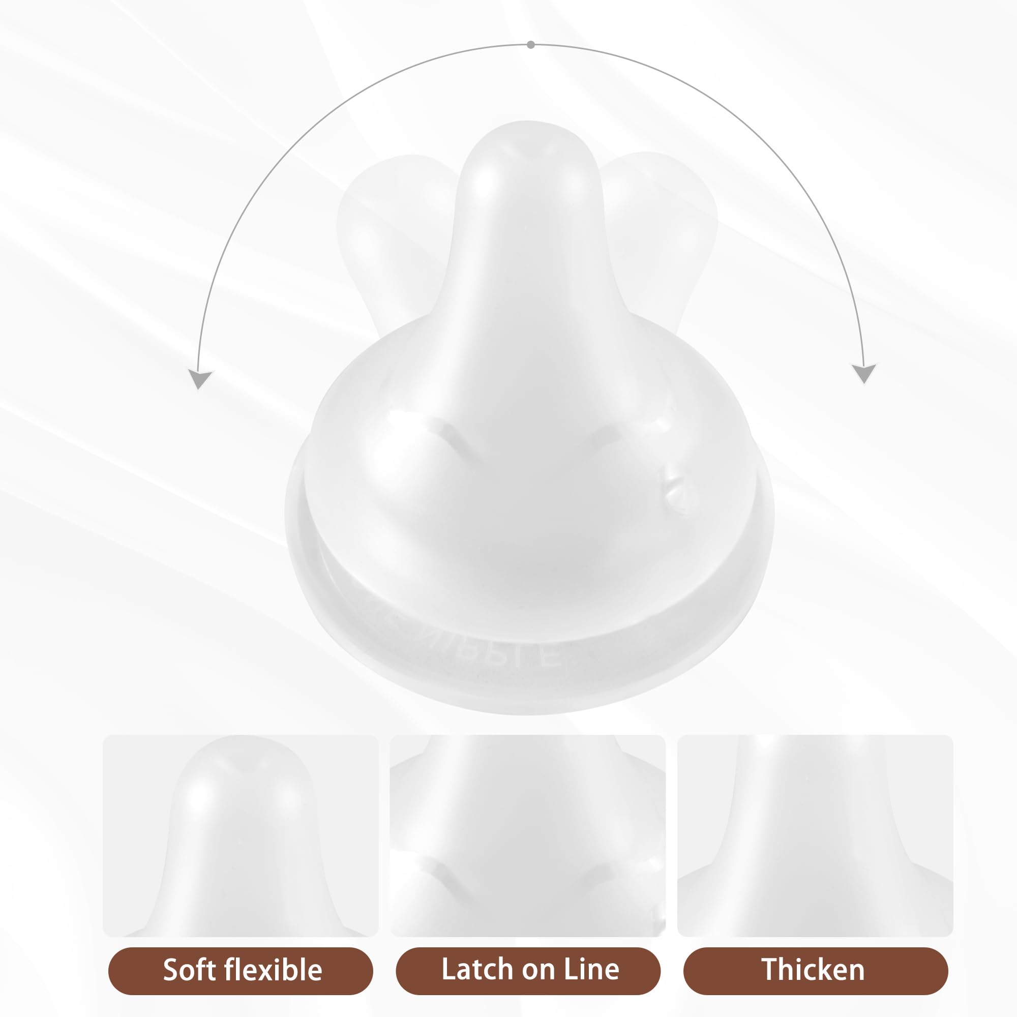 Beilastarx 240ml bottle supports longer feeds with a comfortable grip