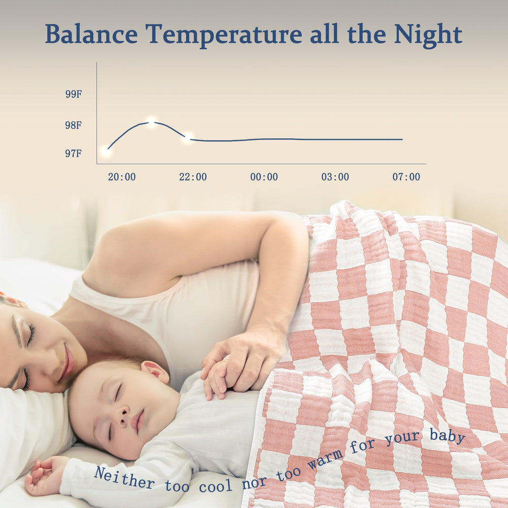 BEILIMU muslin swaddle blanket multi-use for swaddling and more