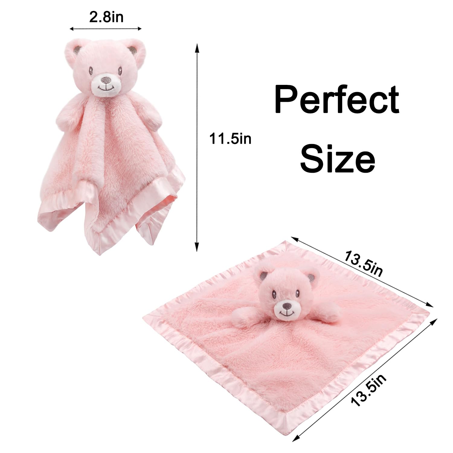 BEILIMU 16-inch security blanket care tag detail for easy care