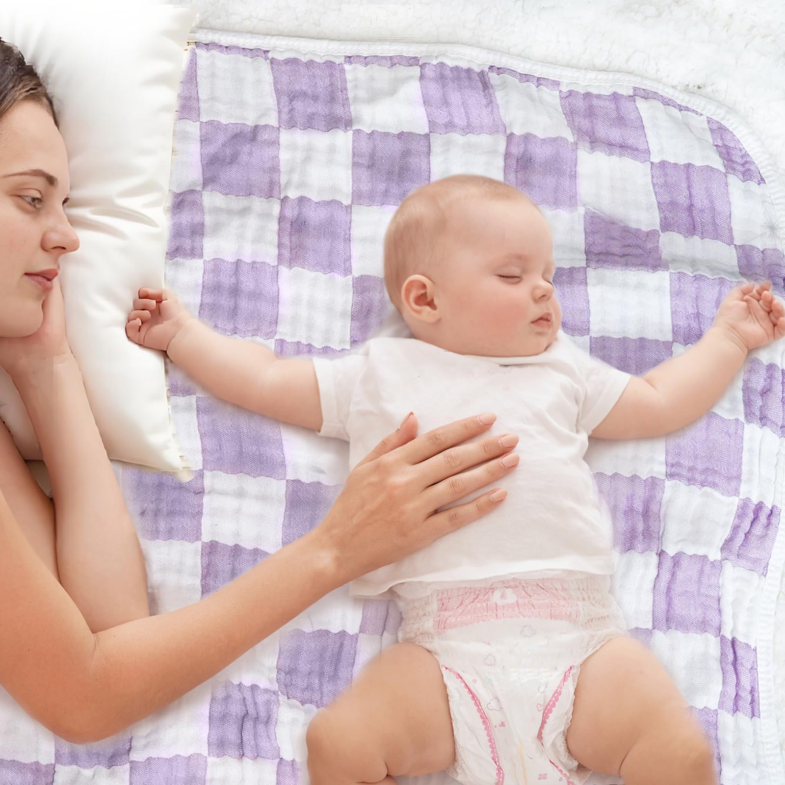 BEILIMU soft-color nursery blanket complements any room