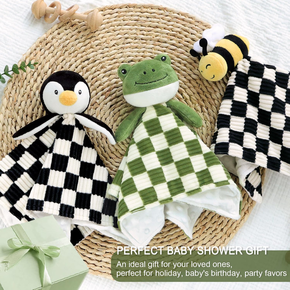 BEILIMU penguin lovey blanket is easy to clean and color-stable after washing.