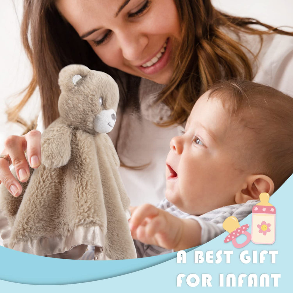 BEILIMU nursery-decor bear-lovey adds a cozy touch to cribs and strollers.