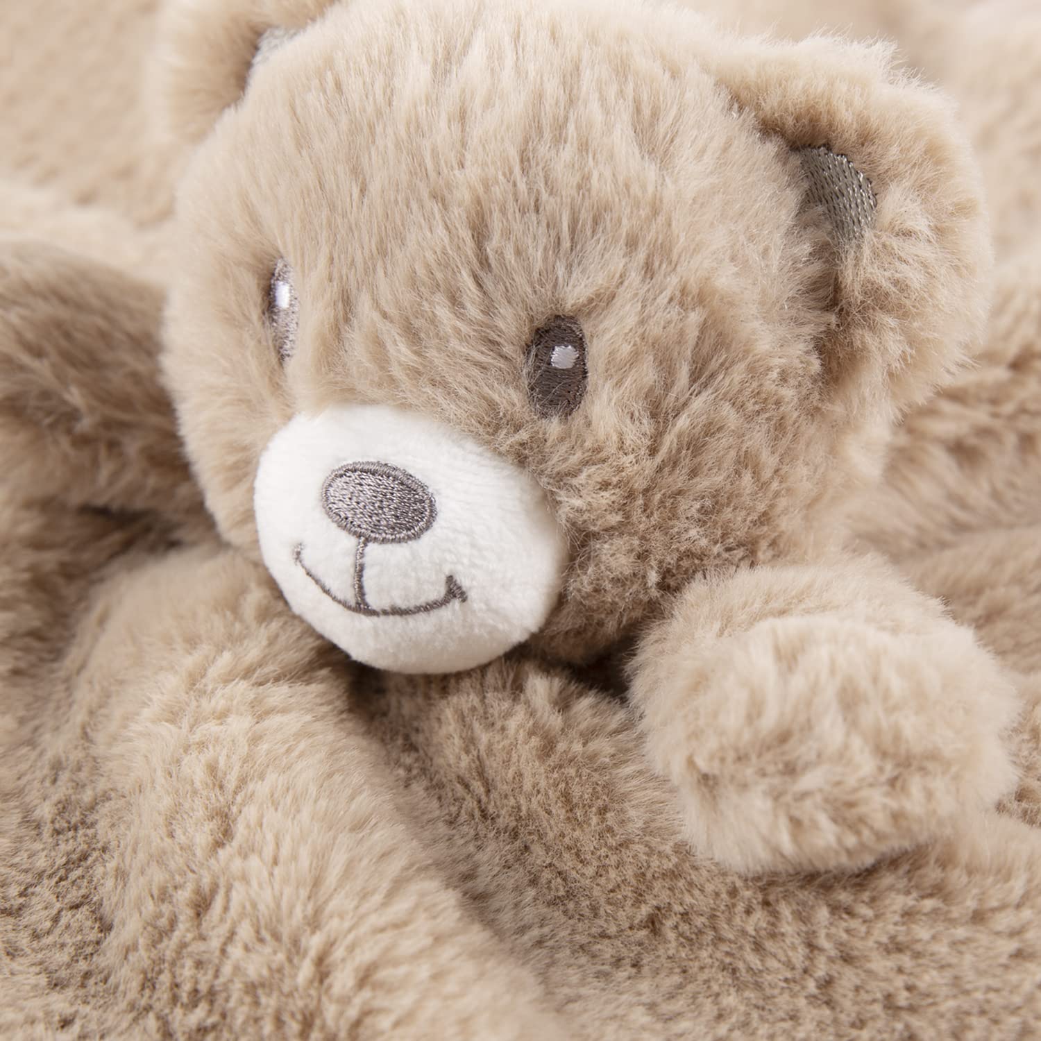 BEILIMU soft-minky lovey bear provides plush snuggles and calm moments for babies.