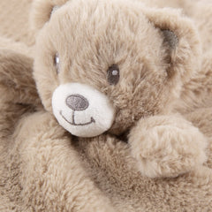 BEILIMU soft-minky lovey bear provides plush snuggles and calm moments for babies.