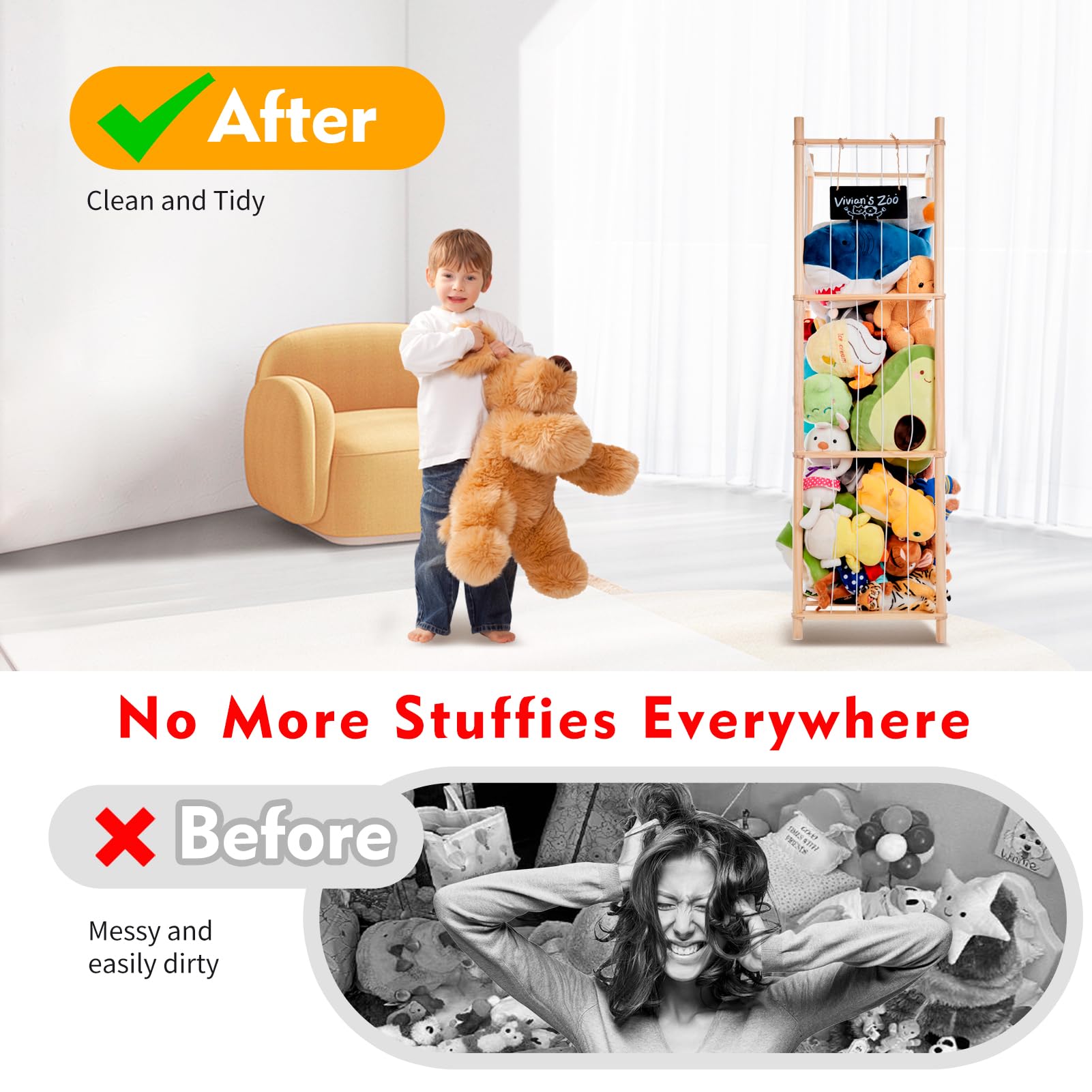 BEINGMATE Care chalkboard feature lets kids label and customize their toy storage