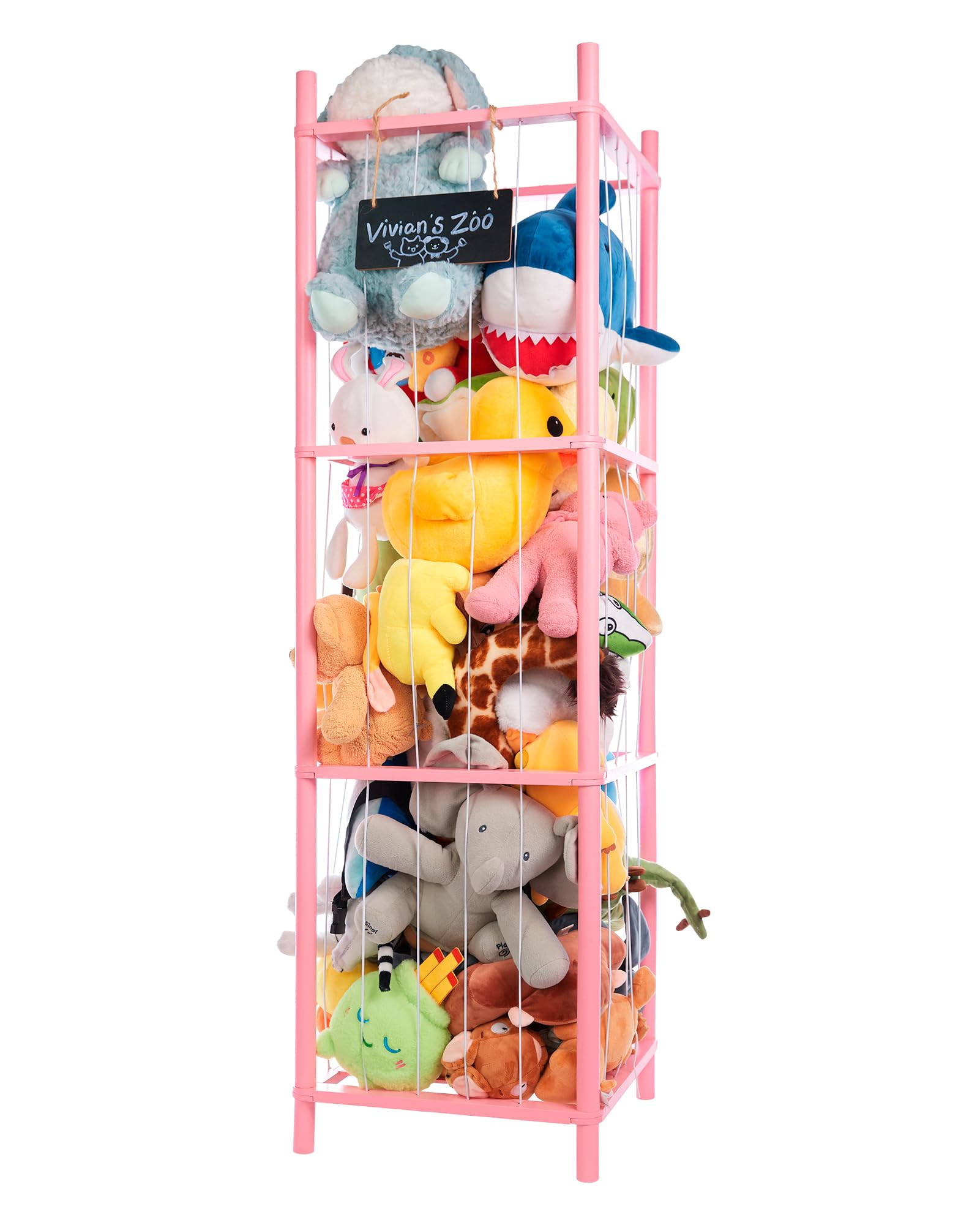 BEINGMATE Care large storage tower keeps plush toys tidy and within easy reach for kids