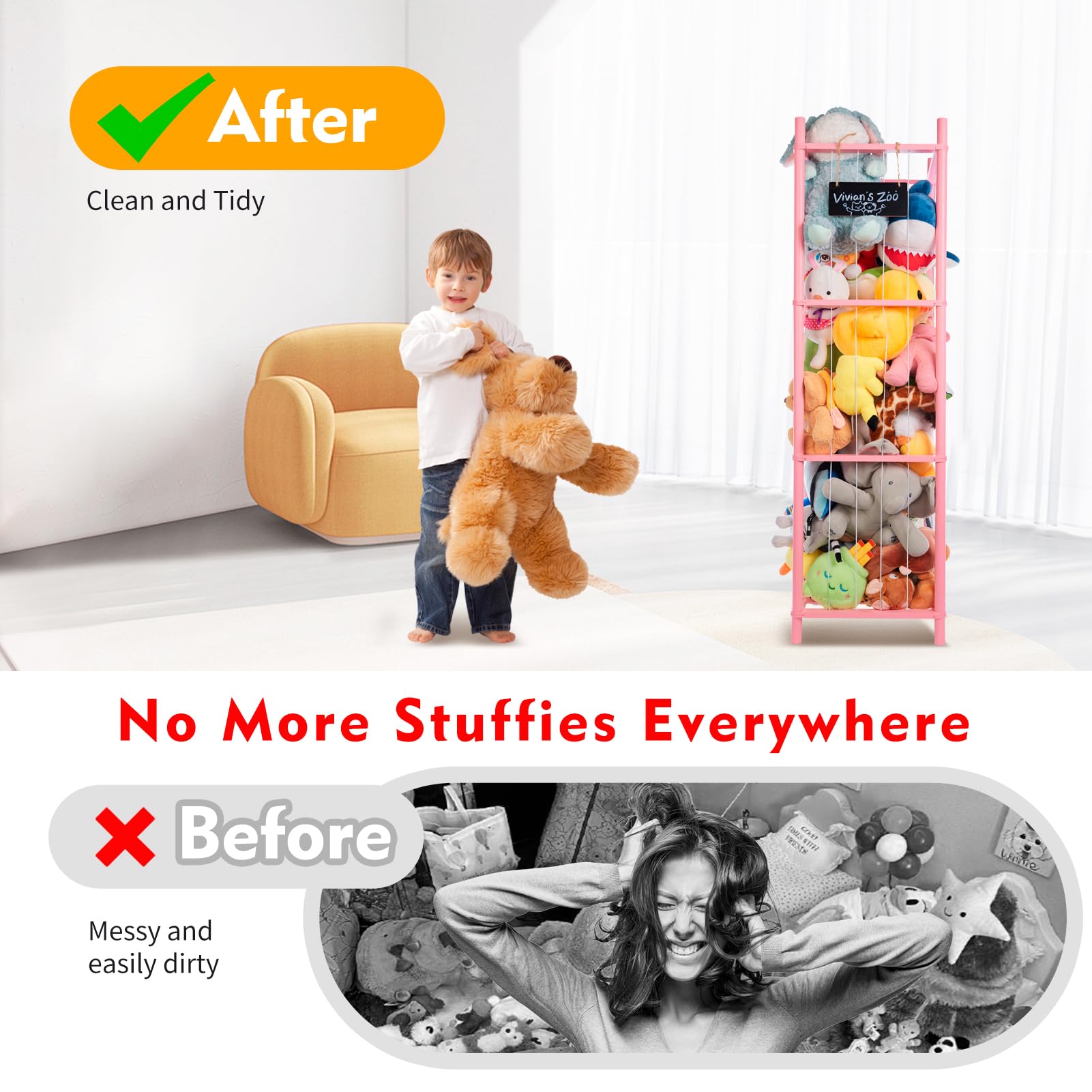 BEINGMATE Care space-saving toy zoo frees floor space in kidrooms for play