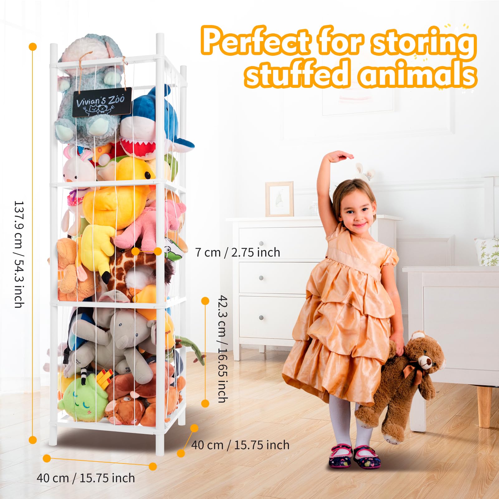 BEINGMATE Care stuffed animal zoo full view shows organized plush display