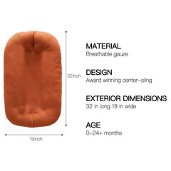 Beisurznga baby lounger cradle design supports gentle positioning during play.