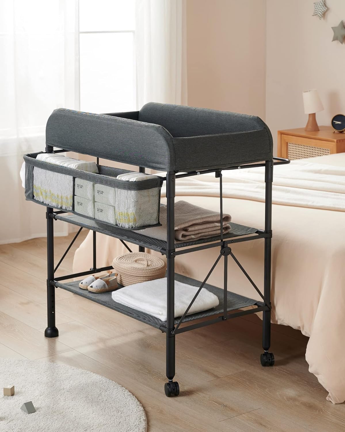 BEKA quiet wheels glide smoothly for easy room-to-room moves
