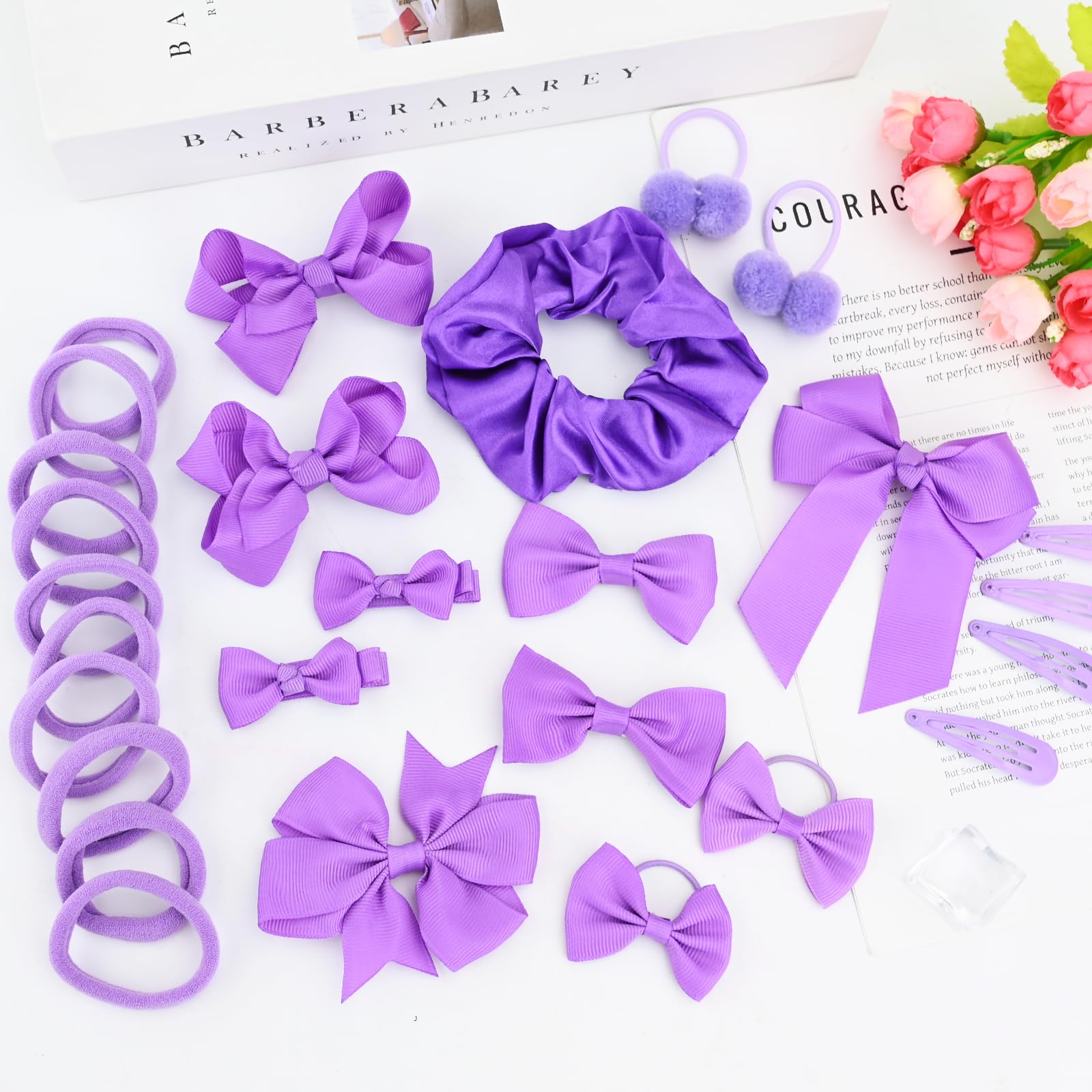 Bekecidi elastic hair ties help manage busy mornings.