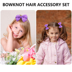 Bekecidi purple bow hair band offers gentle hold.