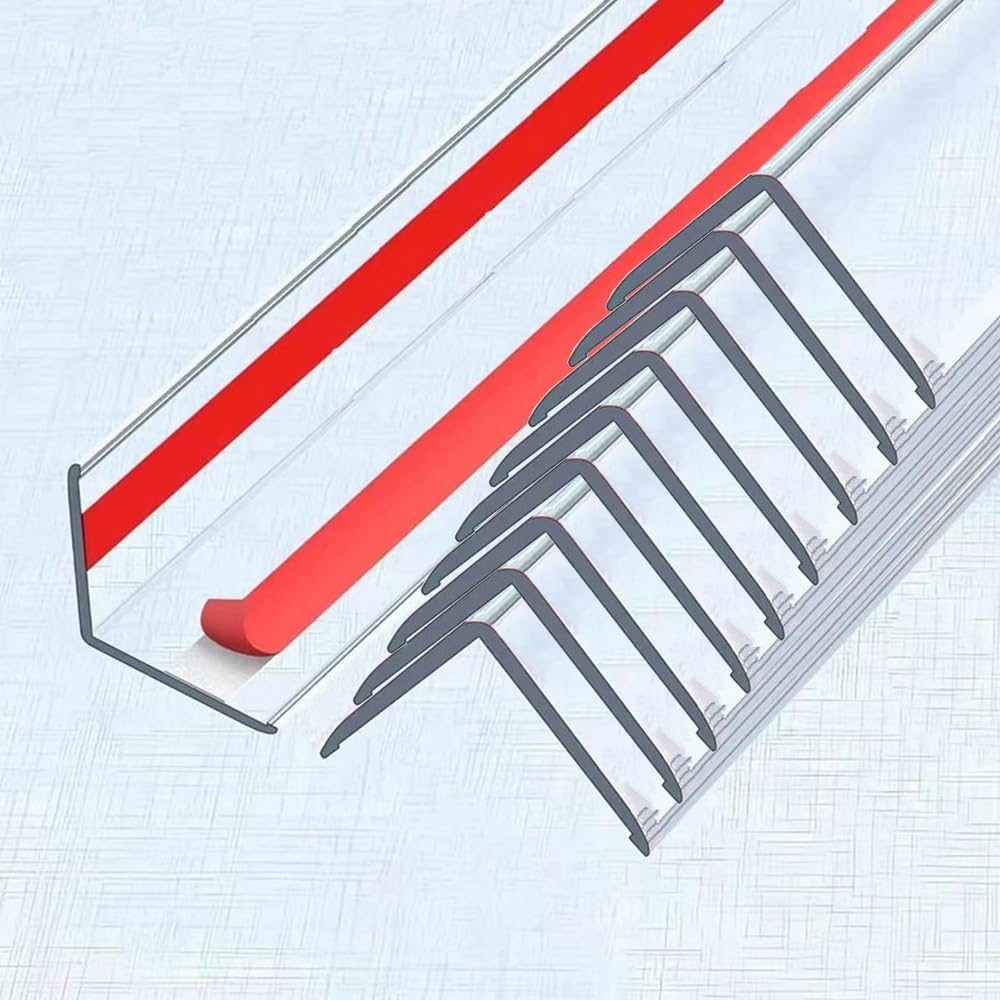 BEKWS clear wall corner guard mounted on a wall for durable protection.