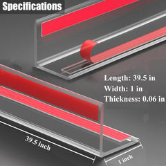 BEKWS transparent corner protector on furniture edge for kid safety