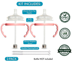 BelBeyo all silicone weighted straw supports sipping from any angle