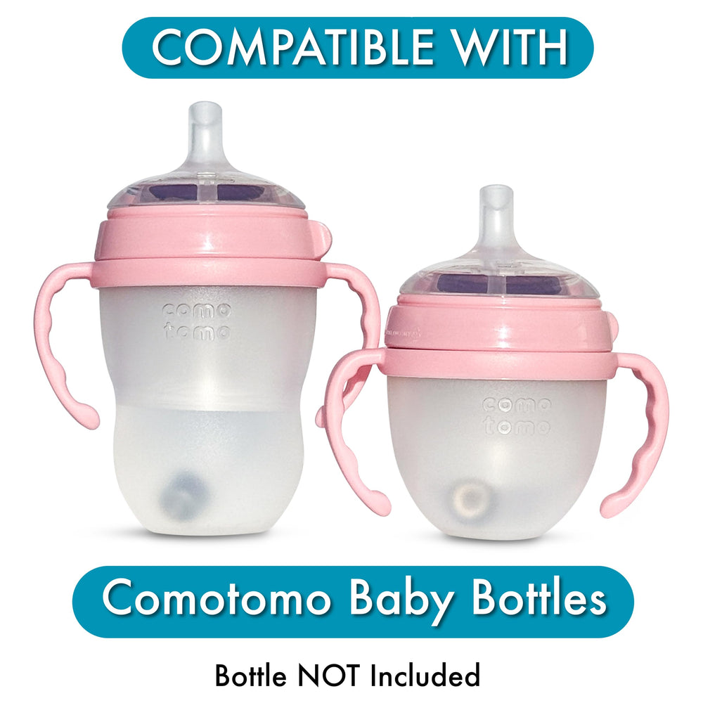 BelBeyo ergonomic bottle handles help tiny hands grip