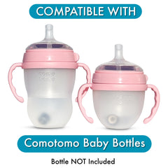 BelBeyo ergonomic bottle handles help tiny hands grip