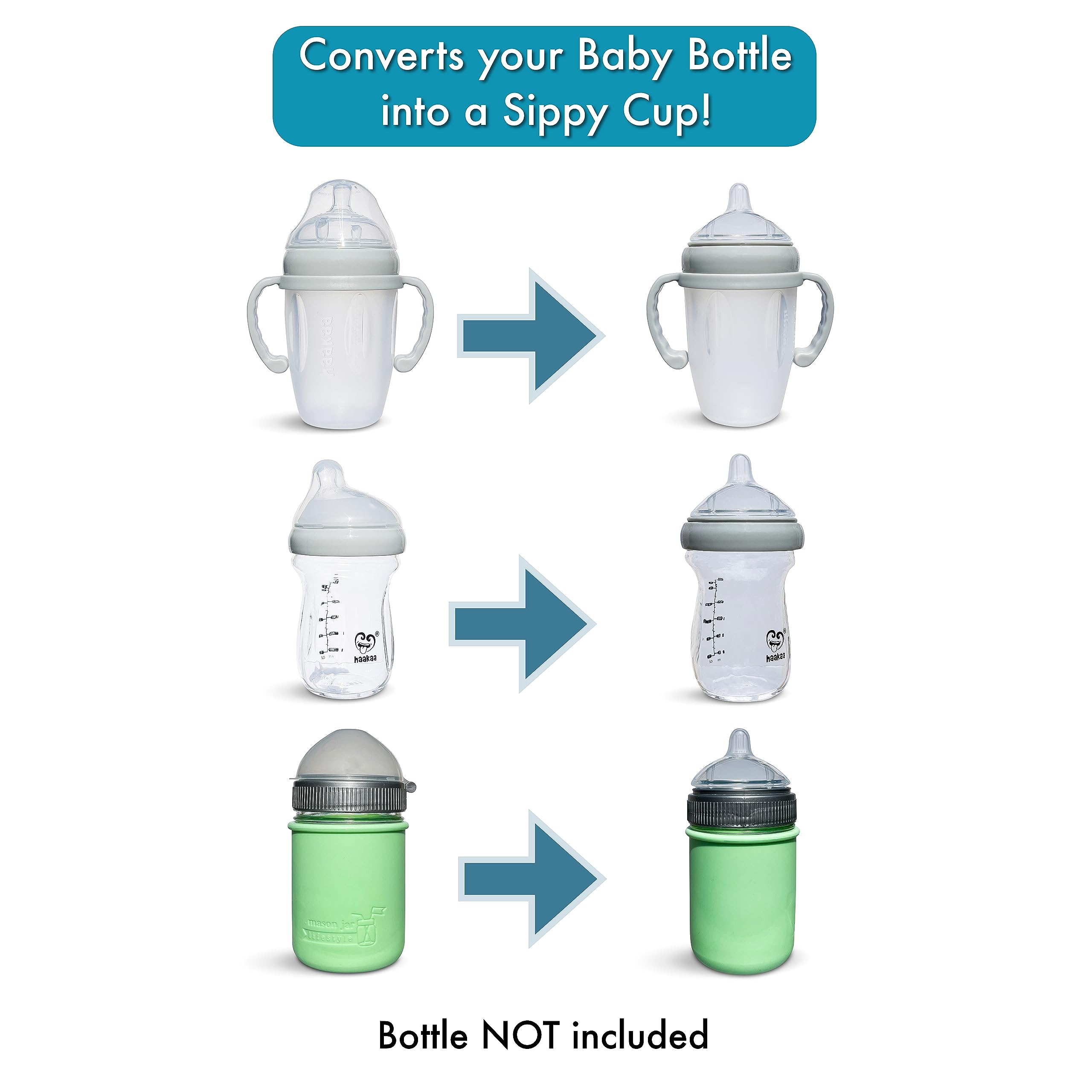BelBeyo BPA-free nipples compatible with Haakaa and Mason bottles.