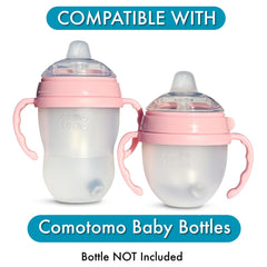 BelBeyo Sippy Kit bottle-handles provide easy grip for tiny hands.