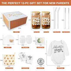 BELIVIUM newborn gifts set: burp cloths for quick cleanups during feedings.
