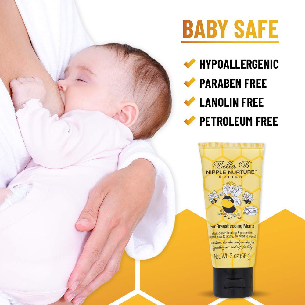 Bella B Nurturing Butter hypoallergenic packaging highlighting baby safe care