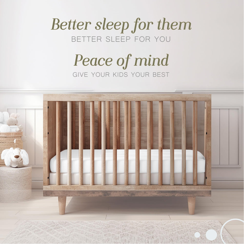 BC Bella Coterie bamboo crib sheet laid flat reveals silky texture for soft sleep.
