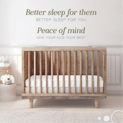 BC Bella Coterie bamboo crib sheet laid flat reveals silky texture for soft sleep.