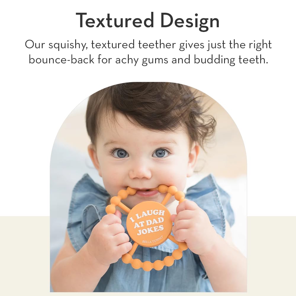 Bella Tunno teether can be cooled for cold-relief to soothe gums.