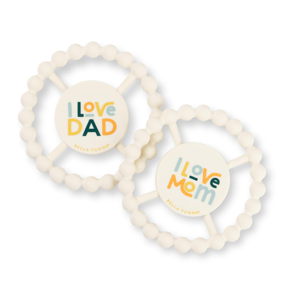 Bella Tunno baby teether with round beaded texture for easy grip and soothing gums.