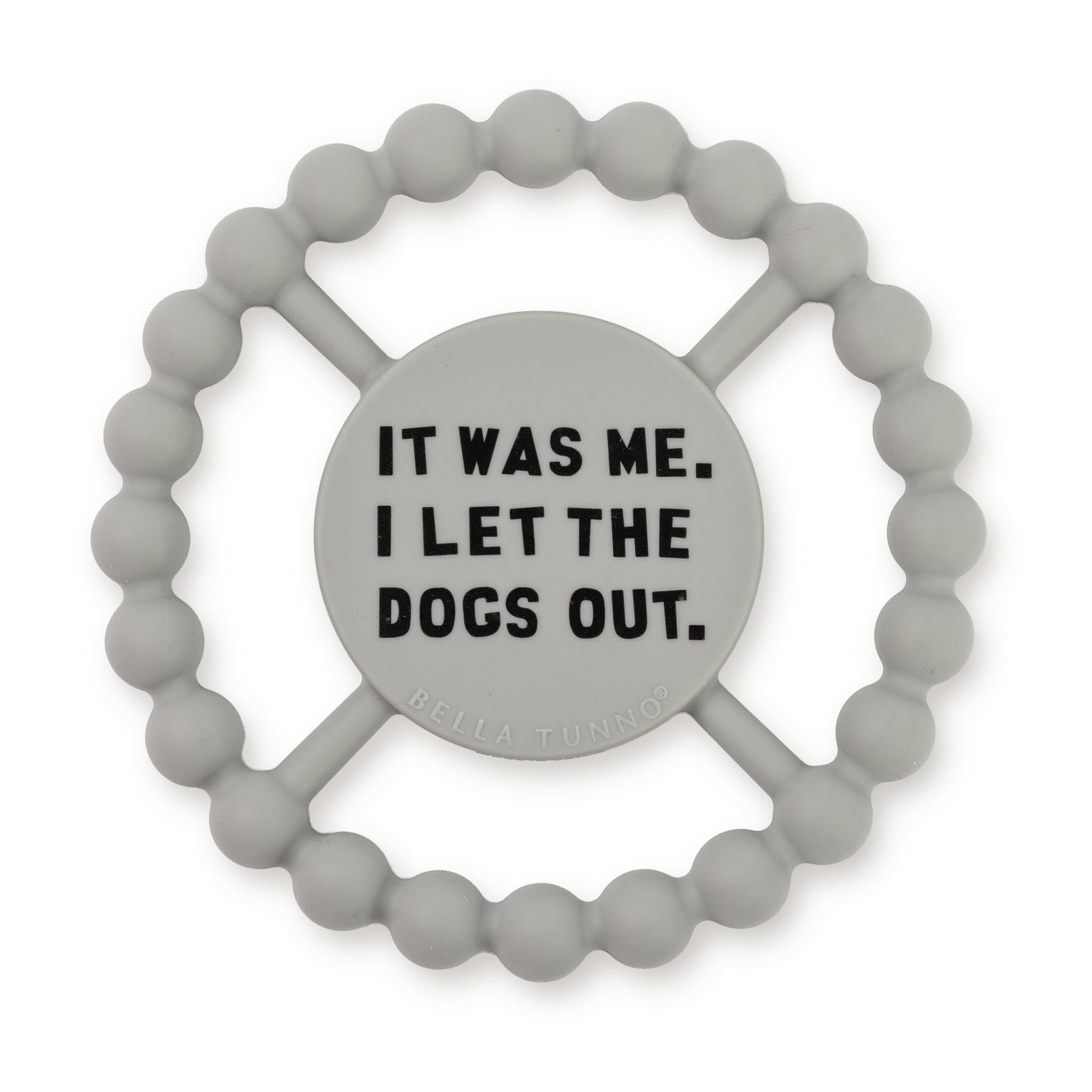 Bella Tunno baby teether with round beaded texture for easy grip and soothing gums.