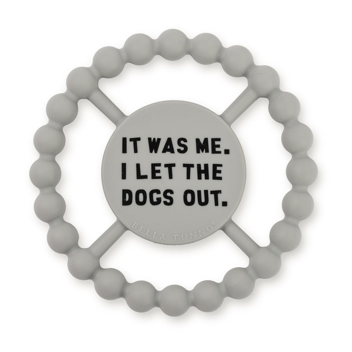 Bella Tunno baby teether with round beaded texture for easy grip and soothing gums.