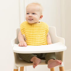 Bella Tunno burp cloth Sunshine, ultra-absorbent waffle and terry for quick mess cleanup