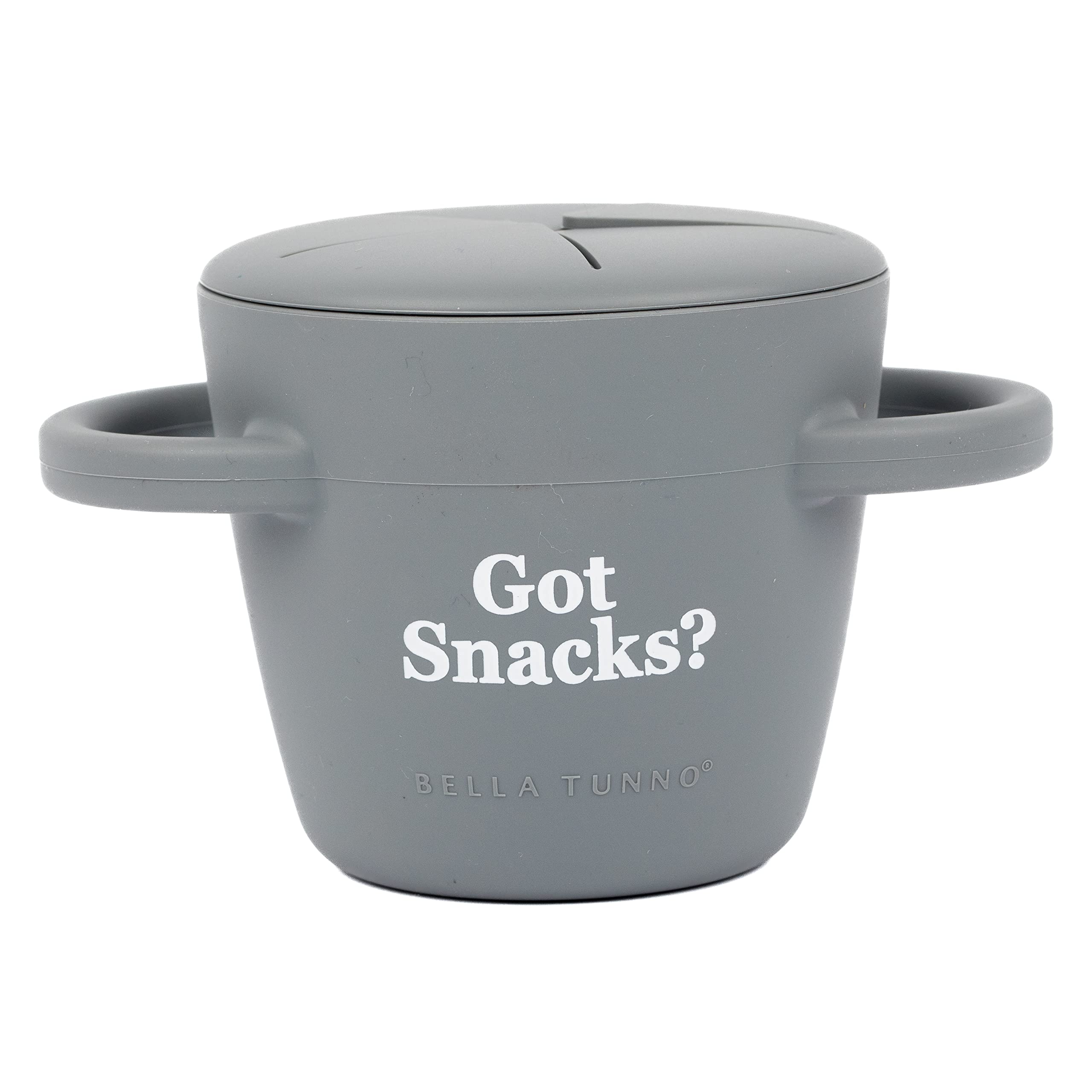 Bella Tunno Got Snacks snack cup with removable lid makes filling and cleaning easy.