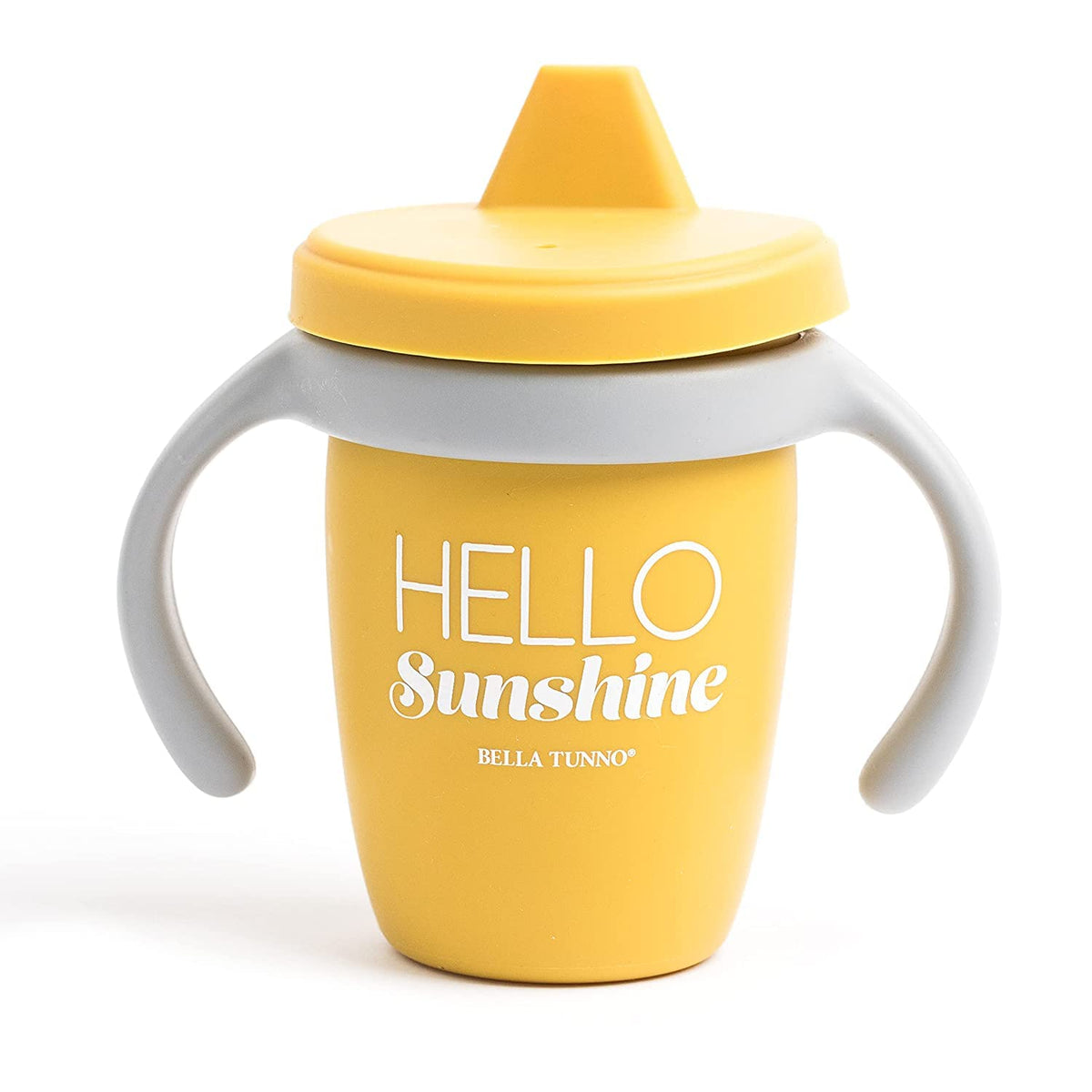 Bella Tunno Happy Sippy Cup with Hello Sunshine 8oz, ideal for transition to independent sipping.