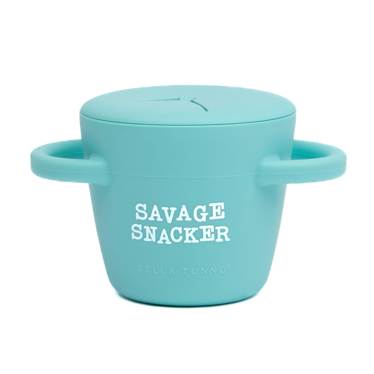 Bella Tunno Savage Snacker snack cup for toddlers with spill-free design and easy grip.