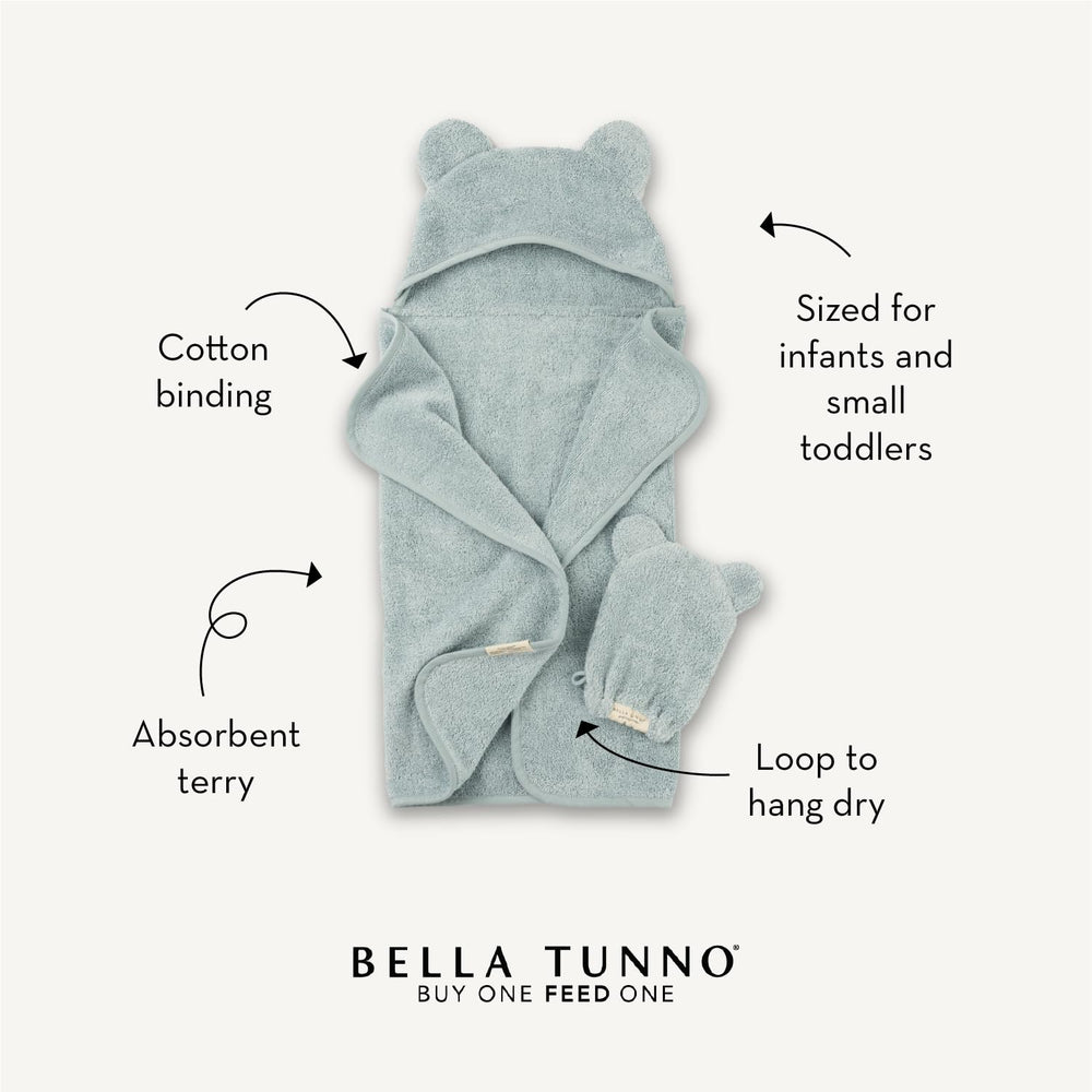 Bella Tunno Sea Foam fabric close-up shows soft absorbent fibers.