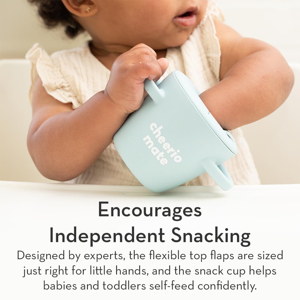 Bella Tunno Savage Snacker with two easy grip handles supports independent snacking.