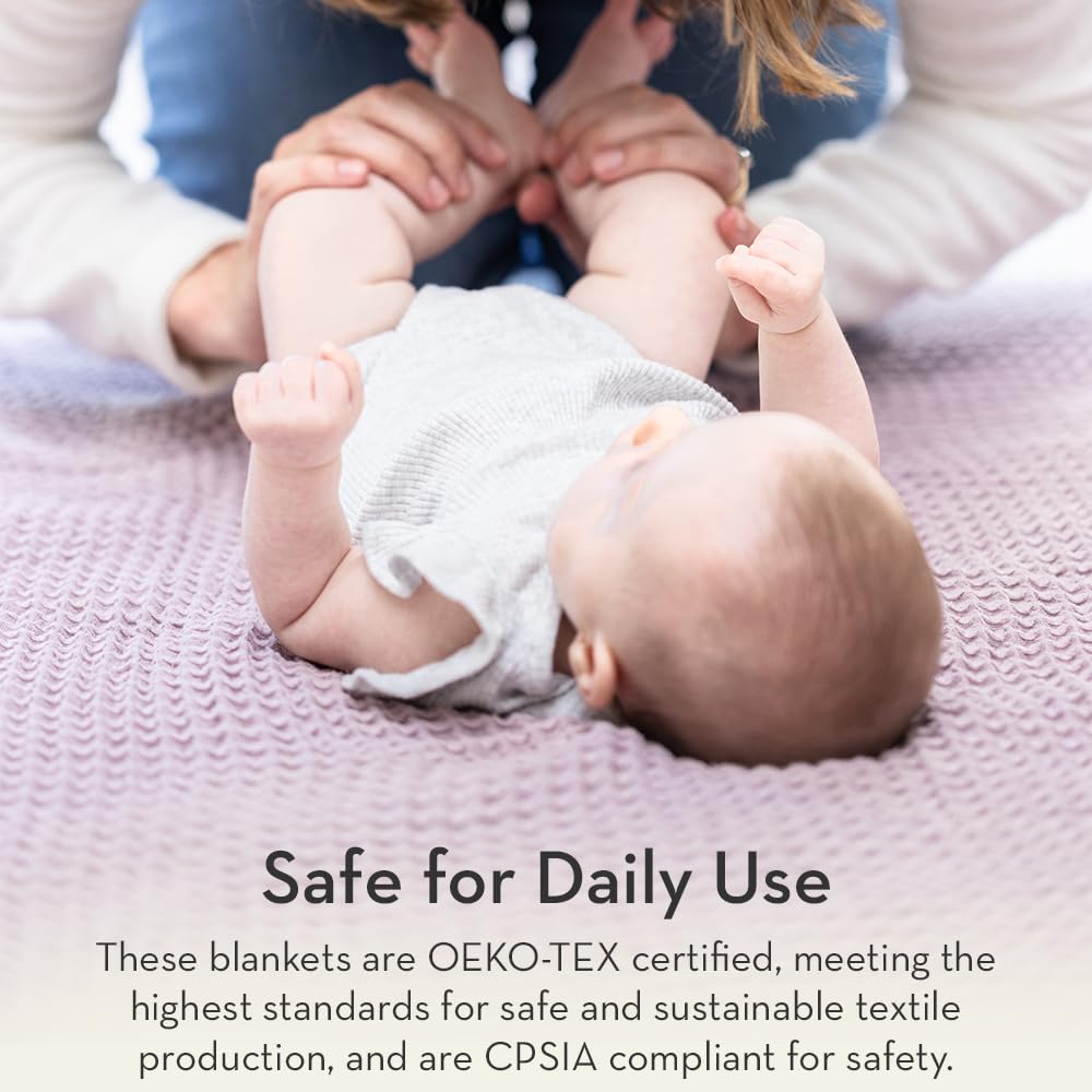 Nursing session: Bella Tunno blanket provides a soft, supportive surface.