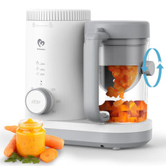 Bellababy baby food maker with reversible steam basket for quick meals.